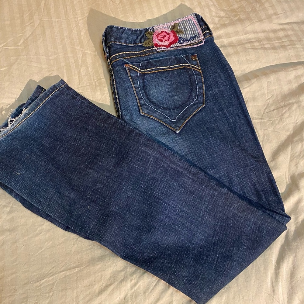 Blue Tattoo Bootcut jeans